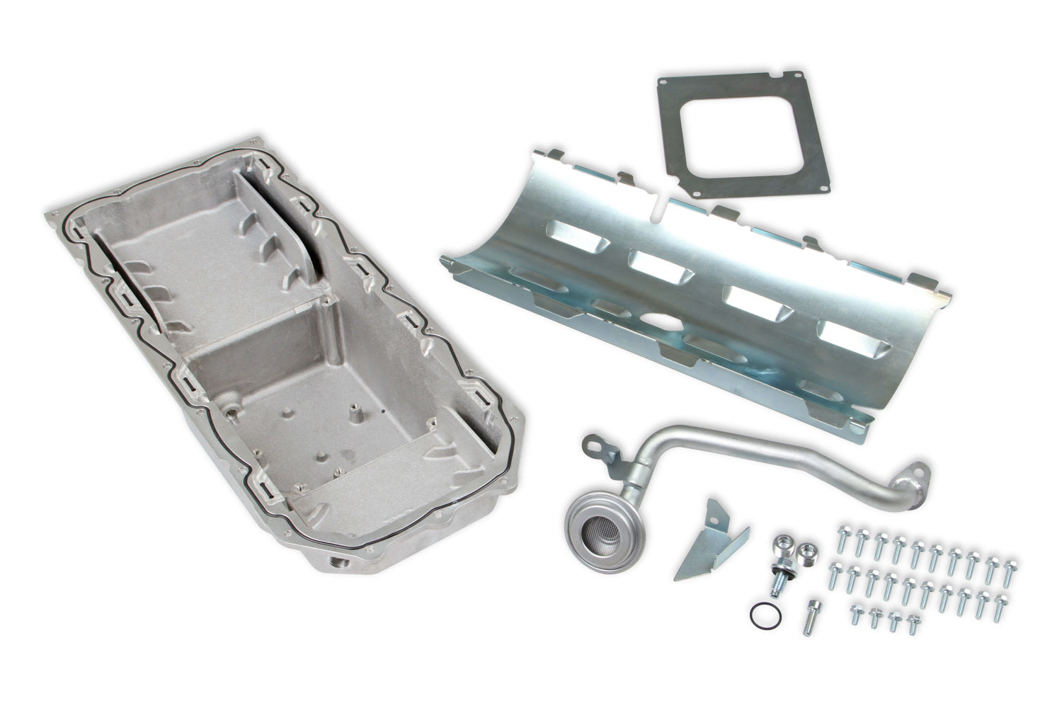 Holley Mid-Sump Oil Pan (302-61) - VVT- NATURAL FINISH